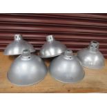 Six various alloy light shades