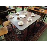 A Victorian mahogany Pembroke table,