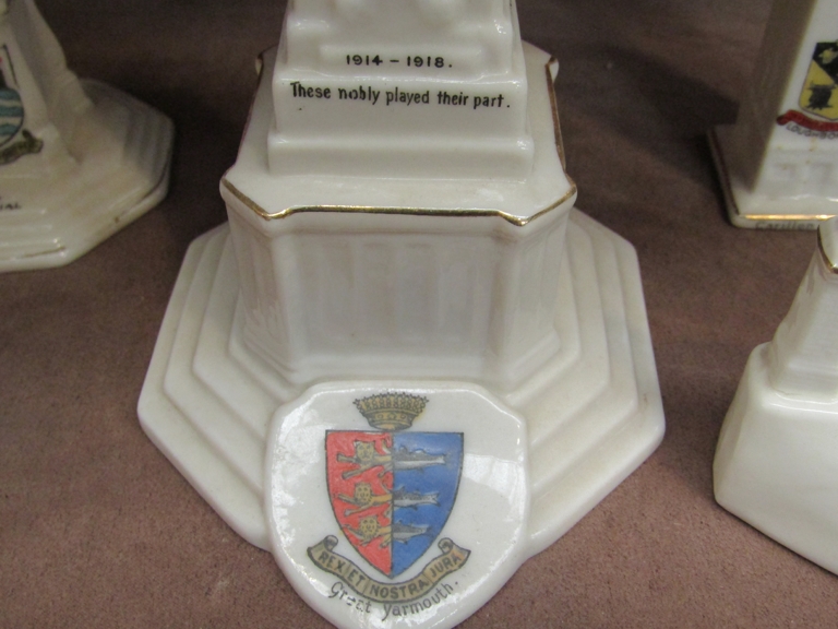 A collection of crested ware memorial figures including Bishop's Stortford and City of London (6) - Image 3 of 3