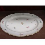 A Meissen floral serving platter