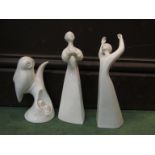Three Royal Doulton figurines; Peace HN2470,
