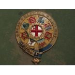A reproduction Great Eastern Railway cast metal wall plaque