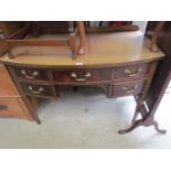 An Edwardian mahogany dressing table/desk, stamped M S & T WILLSON,