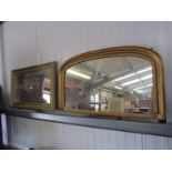 Two gilt framed wall mirrors