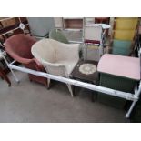 Two Lloyd Loom chairs,