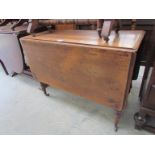 A Georgian mahogany drop leaf table