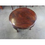 A 1930's mahogany coffee table