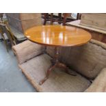 A 19th Century mahogany tilt top tripod table 75cm diameter