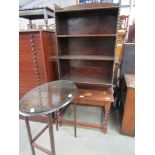 A 1920's oak barley twist coffee table,