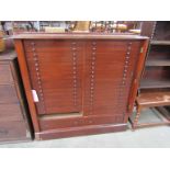 A 19th Century specimen chest with 35 of 36 drawers, bookcase top missing.