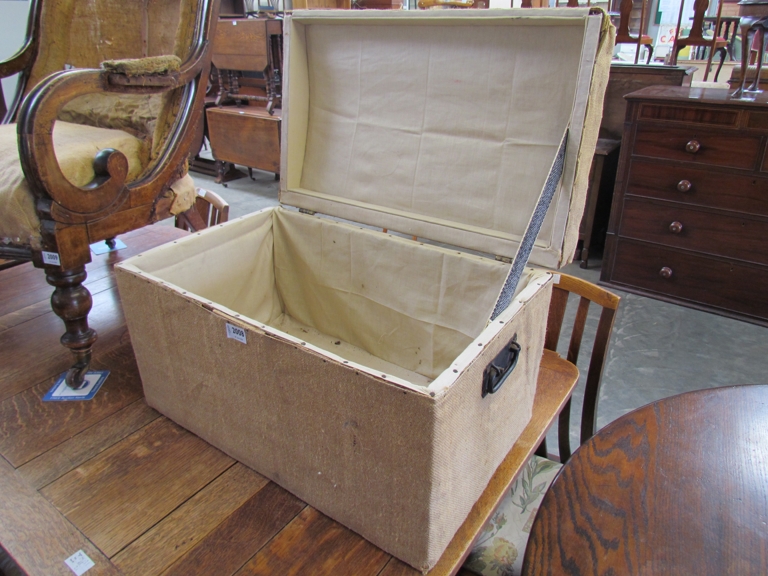 A Victorian pine ottoman box, - Image 2 of 2