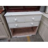 A Victorian painted chest of drawers,