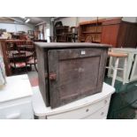 A Victorian mahogany single door wall cupboard,