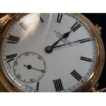 An early 20th Century 9ct gold full hunter keyless wind pocket watch