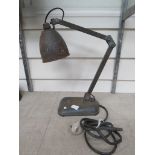 An industrial angle poise lamp. a/f.