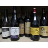 16 bottles of various wines including Chateauneuf-du-Pape 2006, 2014, After Dinner Madeira,