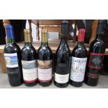 12 mixed red wines,