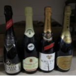 Henkell Trocken 75cl, Clairette de Die Jean-Claude Raspail 750ml, Kriter Demi-Sec 700ml,