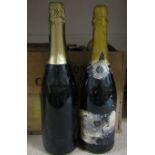 Eight bottles of Brut including Crement Lalsace, Saumer and Vin Mousseux demi-sec,