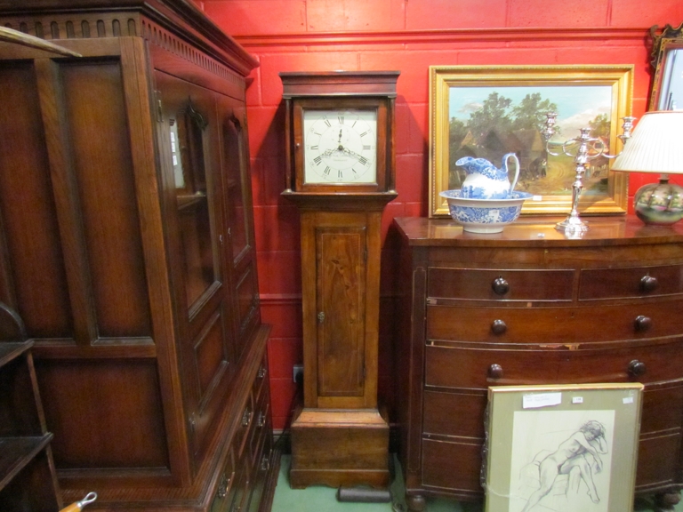 Nathaniel Adams, Stowmarket: a late 18th Century 30 hour longcase clock in walnut case, - Image 2 of 3