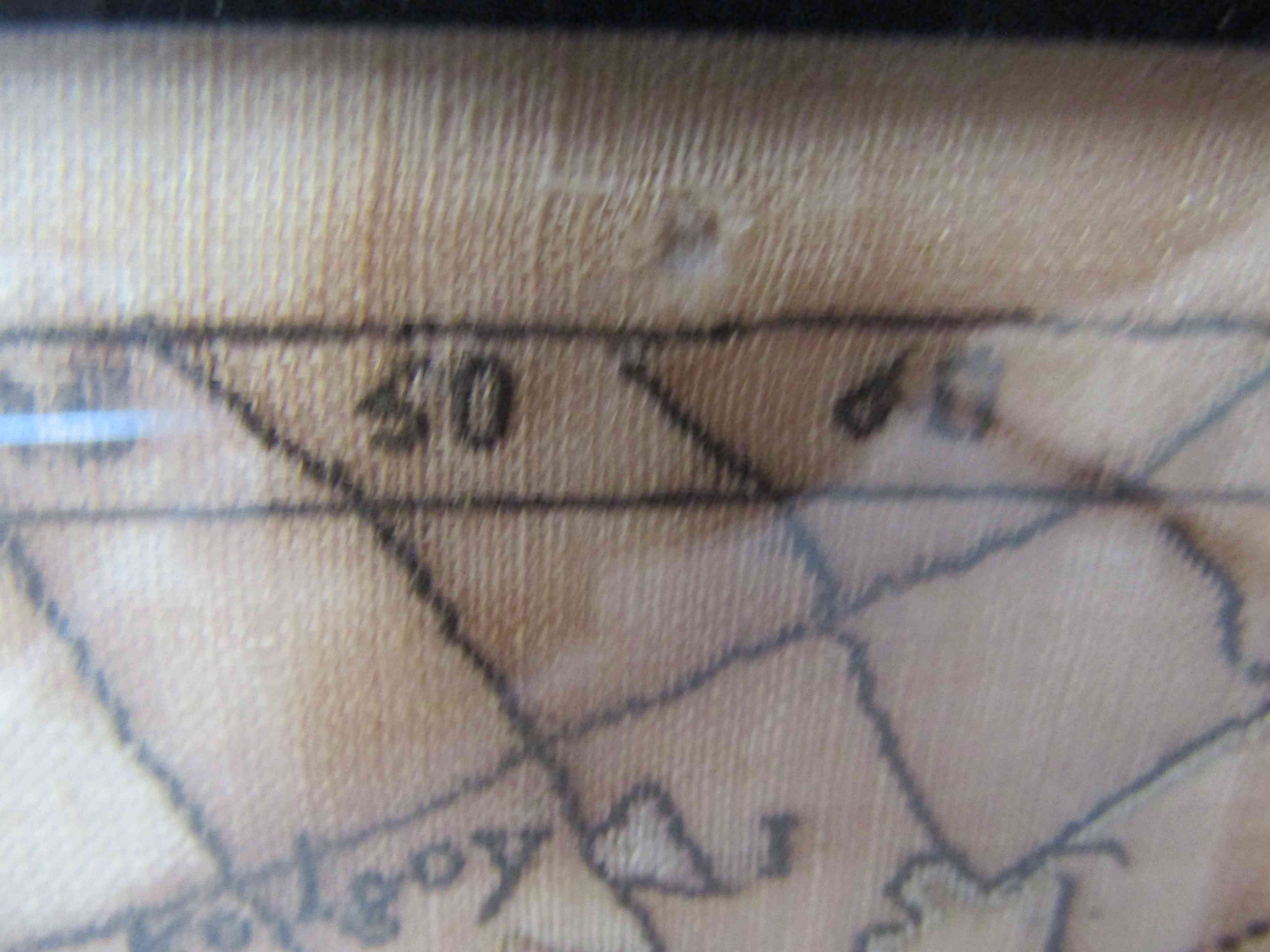 A late Georgian silk thread on linen sampler, "A Map of Europe", - Image 3 of 5