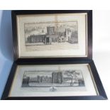 Samuel and Nathaniel Buck, two early 18th Century etchings,