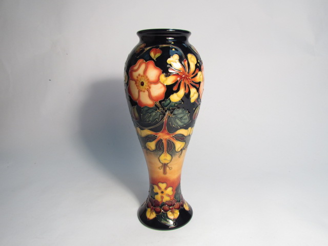 A Moorcroft Oberon pattern vase designed by Rachel Bishop, 27cm tall,