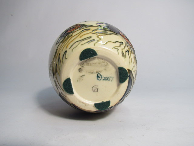 A Moorcroft Swaledale pattern vase, designed by Philip Gibson, 14cm tall, - Image 3 of 3