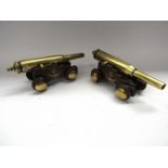 A pair of Flemish trench art miniature canons