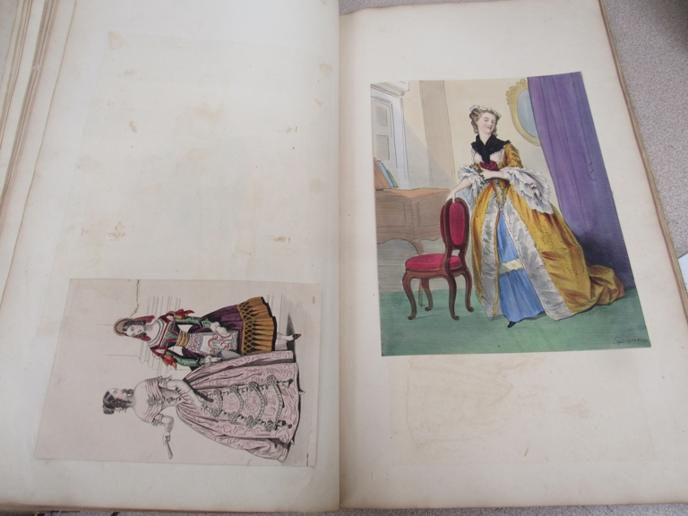 Three scrap books with costume and vintage coloured fashion prints - Image 6 of 7