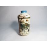 A Moorcroft Winter Feed pattern vase, designed by Anji Davenport, 22cm tall,