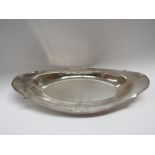 A Barker Bros Ltd silver elongated oval dish, Birmingham 1927,