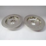 WITHDRAWN - A pair of William Comyns and Sons Ltd silver shallow dishes, monogrammed CF.