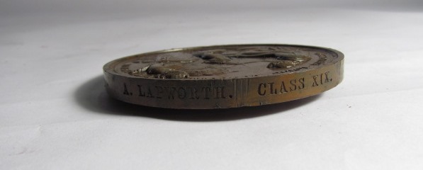 A Victorian bronze commemorative prize medal, for the Great Exhibition of 1851, - Image 4 of 4