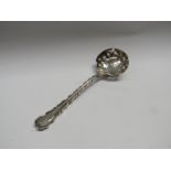 A Lee & Wigfull silver sifting spoon, Sheffield 1902,