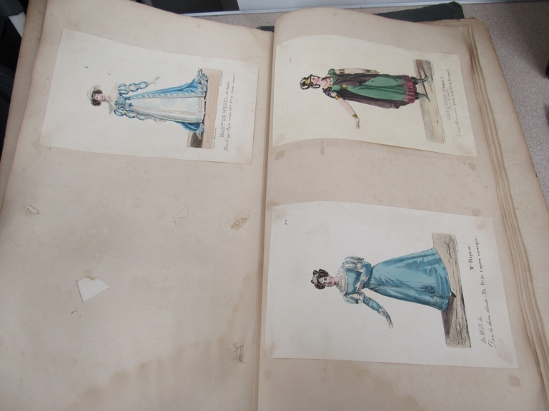 Three scrap books with costume and vintage coloured fashion prints - Image 4 of 7