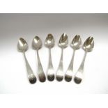 A set of six Peter, Ann and William Bateman teaspoons, monogrammed S.H.