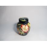 A Moorcroft Elizabeth II Golden Jubilee pattern ginger jar, designed by Emma Bossons, 16cm tall,