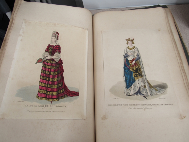 Three scrap books with costume and vintage coloured fashion prints - Image 2 of 7