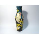 A Moorcroft Trial Major Mitchell Cockatoo pattern vase, designed by Vicky Lovatt,