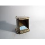 A silver table cigarette and vesta box. Chester 1921.