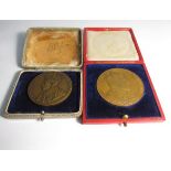 Edward VII Coronation medal and a George V British Empire exhibition 1925 medal,