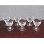 A large collection of Waterford "Colleen" pattern crystal glasses comprising 11 hock,