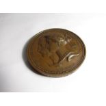 A Victorian bronze commemorative prize medal, for the Great Exhibition of 1851,