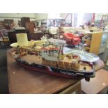 A handbuilt model ship "Kustwacht",