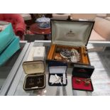 Assorted costume jewellery boxes with bijouterie contents