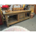 An Old Charm style coffee table and a Danish coffee table