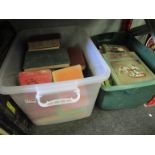 Two boxes of early to mid 20th Century books including the animal world