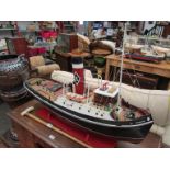 A hand built model ship, "Avongarth" Bristol 110cm long,