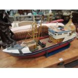 A handbuilt model beam trawler "St.